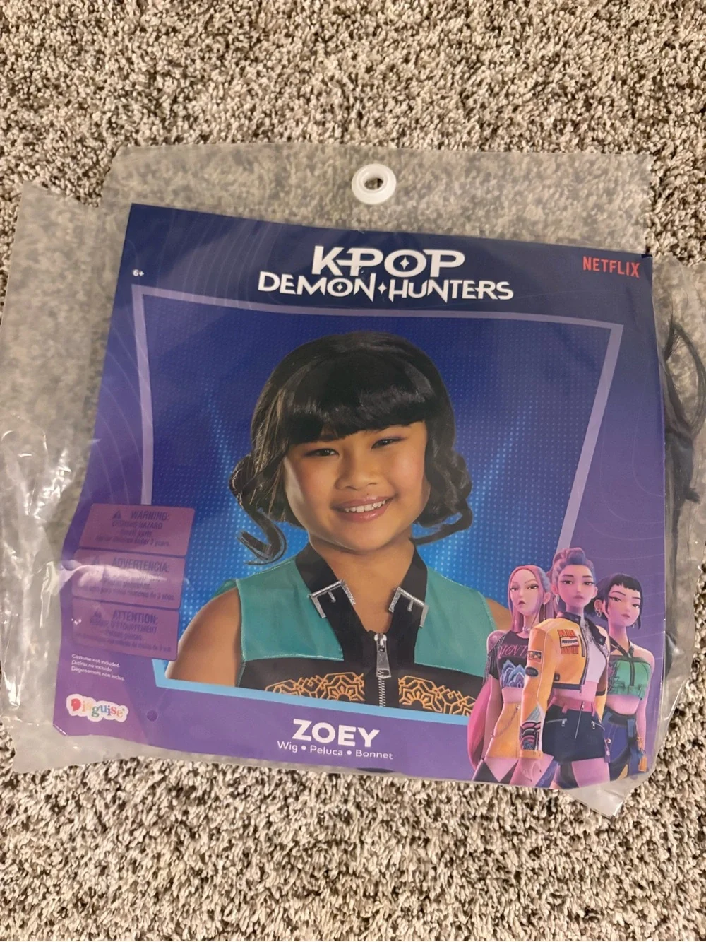 Netflix K Pop Demon Hunters Zoey Costume Wig Acceasory